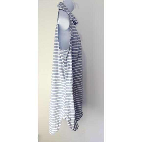 Duluth Trading Co Womens Blue White Sleeveless Tank Top Large - Picture 2 of 10